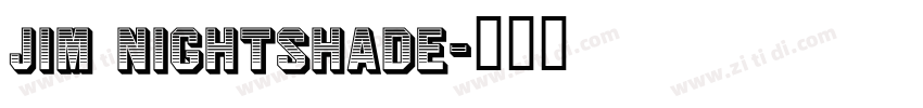 Jim Nightshade字体转换